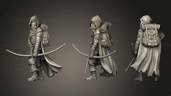 Figurines heroes, monsters and demons (Watcher Bow A, STKM_3808) 3D models for cnc