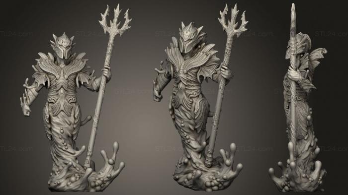 Figurines heroes, monsters and demons (Water Myrmidon, STKM_3811) 3D models for cnc