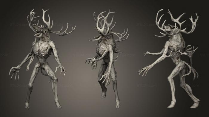 Figurines heroes, monsters and demons (Wendigo (Pose 02), STKM_3813) 3D models for cnc