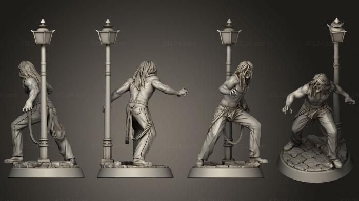 Figurines heroes, monsters and demons (Werewolf Humanoid, STKM_3819) 3D models for cnc