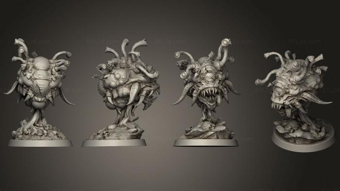 Figurines heroes, monsters and demons (White Werewolf Tavern Beholder, STKM_3832) 3D models for cnc