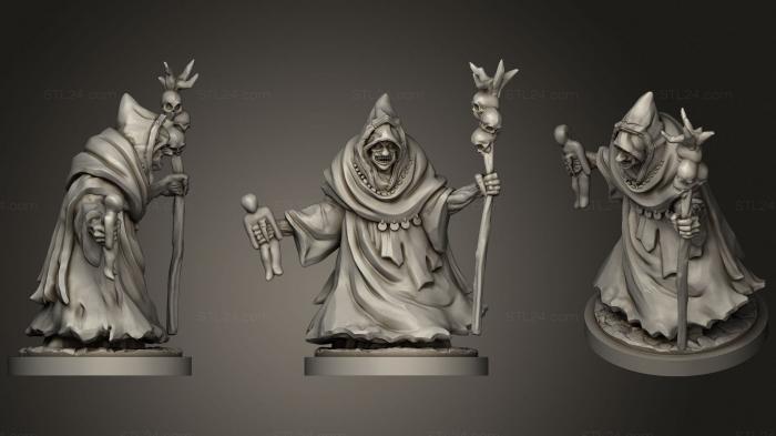 Figurines heroes, monsters and demons (Witch Crone, STKM_3854) 3D models for cnc