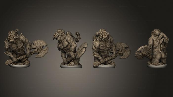 Figurines heroes, monsters and demons (Aberration 01, STKM_3932) 3D models for cnc