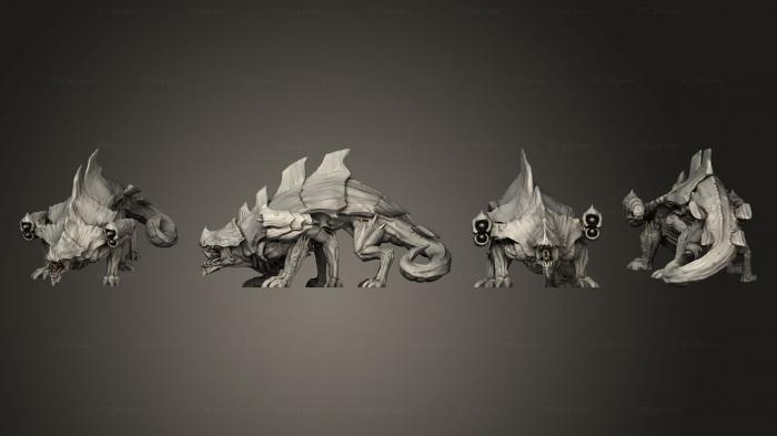 Figurines heroes, monsters and demons (AH Tyrant 2 Cannons, STKM_3970) 3D models for cnc