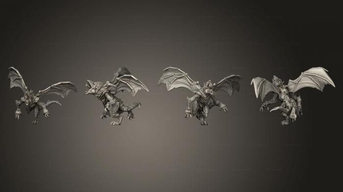 Figurines heroes, monsters and demons (AH Winged Shooter 5, STKM_3979) 3D models for cnc