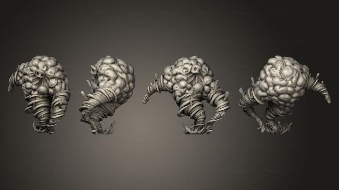 Figurines heroes, monsters and demons (Air elemental big, STKM_3987) 3D models for cnc