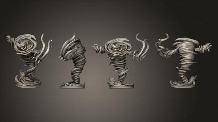 Figurines heroes, monsters and demons (Air Elemental Prime Large, STKM_3988) 3D models for cnc
