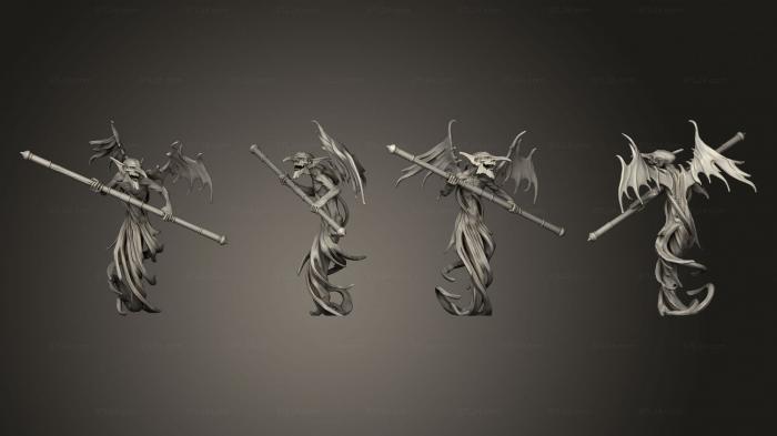 Figurines heroes, monsters and demons (Air Mephit Staff, STKM_3991) 3D models for cnc