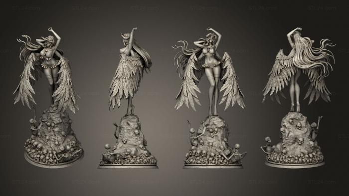 Figurines heroes, monsters and demons (Albedo SFW, STKM_4001) 3D models for cnc