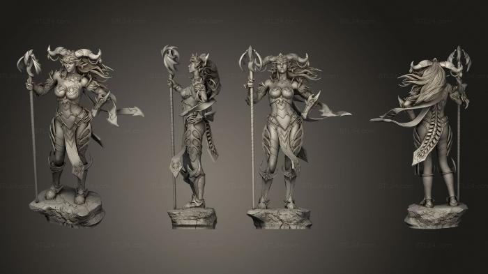 Figurines heroes, monsters and demons (Alexstrasza, STKM_4006) 3D models for cnc