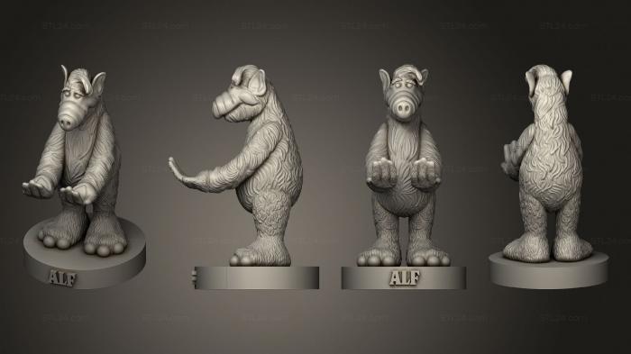 Figurines heroes, monsters and demons (Alf Porta Joysticks, STKM_4007) 3D models for cnc