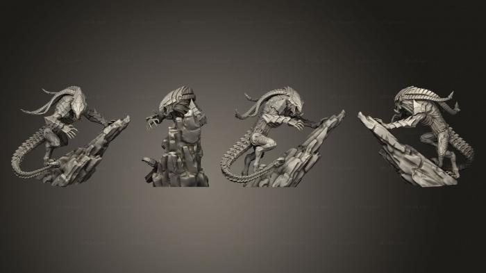 Figurines heroes, monsters and demons (Alien Beast Climbing Large, STKM_4009) 3D models for cnc