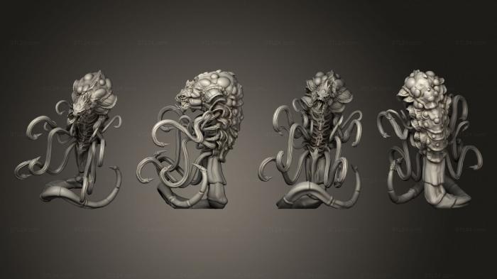 Статуэтки герои, монстры и демоны (Инопланетный Улей АХ, Яд 2, STKM_4026) 3D модель для ЧПУ станка