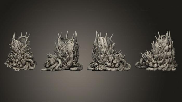 Figurines heroes, monsters and demons (Alien Nest 2, STKM_4032) 3D models for cnc
