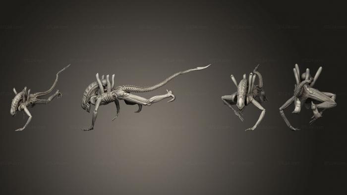 Figurines heroes, monsters and demons (Alien Queen 3 D Diorama 02, STKM_4035) 3D models for cnc