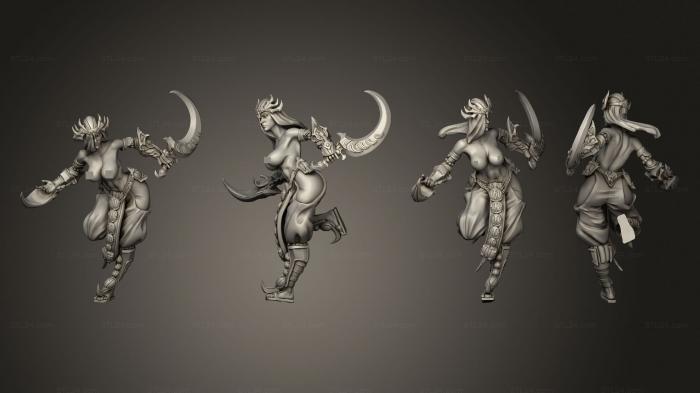 Figurines heroes, monsters and demons (Amira The Bandit E, STKM_4054) 3D models for cnc
