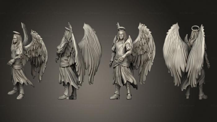 Figurines heroes, monsters and demons (Angel Male, STKM_4090) 3D models for cnc
