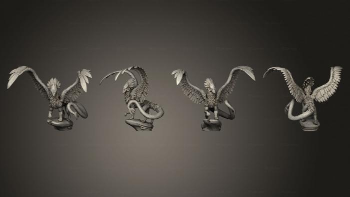 Figurines heroes, monsters and demons (Angelic Dragon Gargantuan, STKM_4096) 3D models for cnc