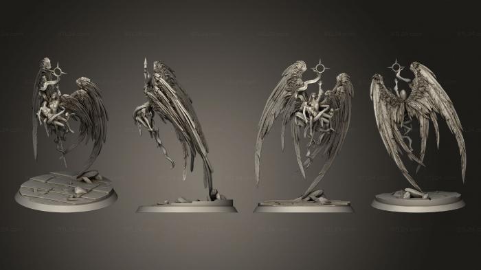 Статуэтки герои, монстры и демоны (Ангелы Воскрешения Эмпирийского Клариэля, STKM_4097) 3D модель для ЧПУ станка