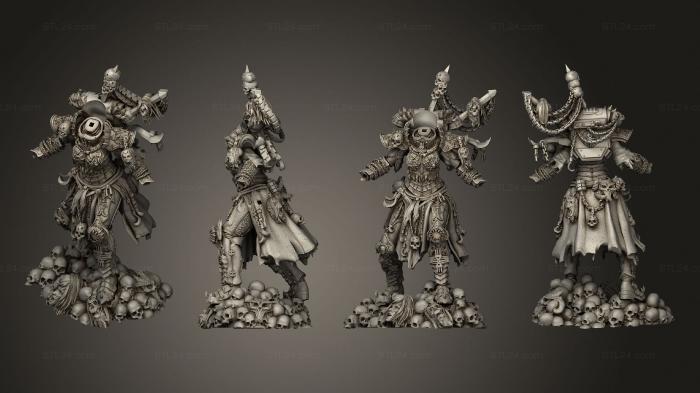 Figurines heroes, monsters and demons (Angry Warrior Single Fixes, STKM_4098) 3D models for cnc