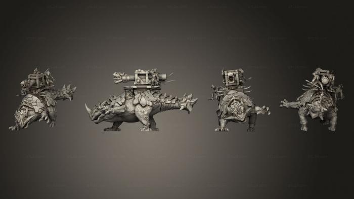 Figurines heroes, monsters and demons (Ankylosaur 1 Ark 002, STKM_4102) 3D models for cnc