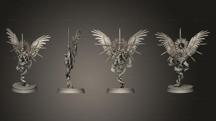 Figurines heroes, monsters and demons (Anteneriel Protector Angel, STKM_4103) 3D models for cnc