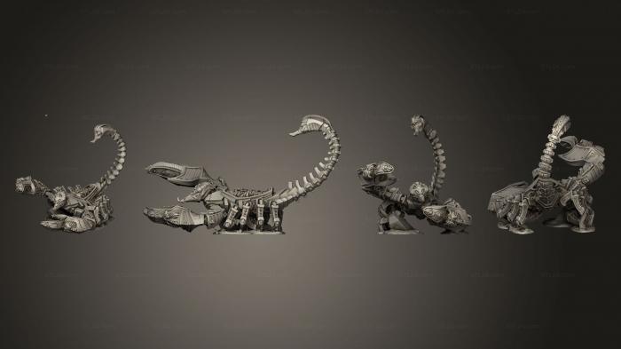 Figurines heroes, monsters and demons (AOTS Scorpion, STKM_4104) 3D models for cnc