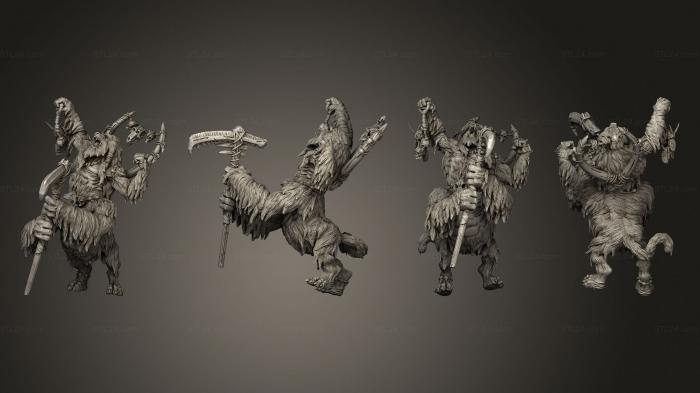 Статуэтки герои, монстры и демоны (Апалуми 02, STKM_4106) 3D модель для ЧПУ станка