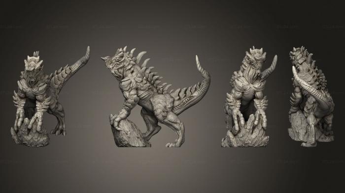 Figurines heroes, monsters and demons (Apex Predator Based 002, STKM_4110) 3D models for cnc