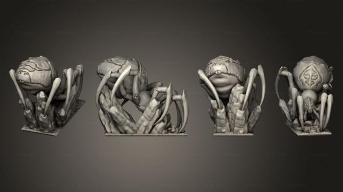 Статуэтки герои, монстры и демоны (Паук-Апокалипсис 1, STKM_4111) 3D модель для ЧПУ станка