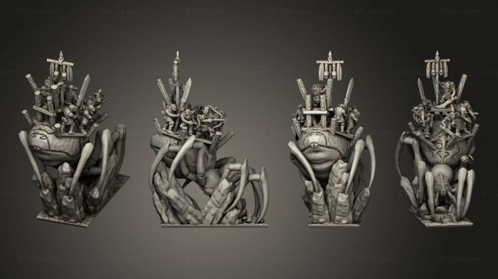 Статуэтки герои, монстры и демоны (Команда Паука-Апокалипсиса 1, STKM_4113) 3D модель для ЧПУ станка