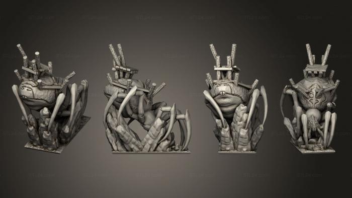 Figurines heroes, monsters and demons (Apocalypse Spider Empty Howdah 1, STKM_4115) 3D models for cnc