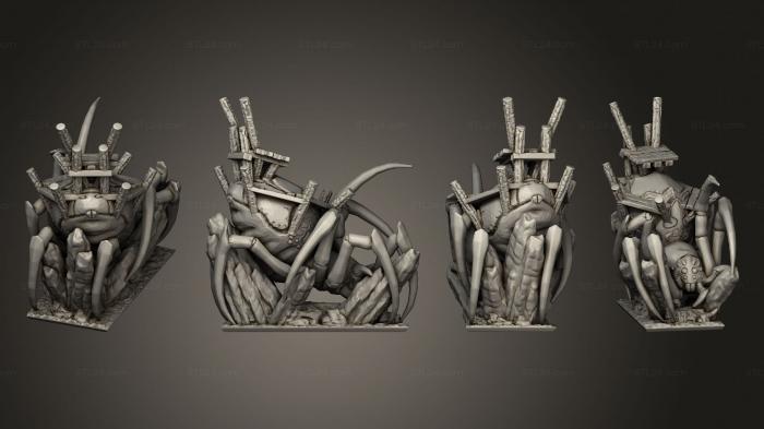 Figurines heroes, monsters and demons (Apocalypse Spider Empty Howdah 2, STKM_4116) 3D models for cnc