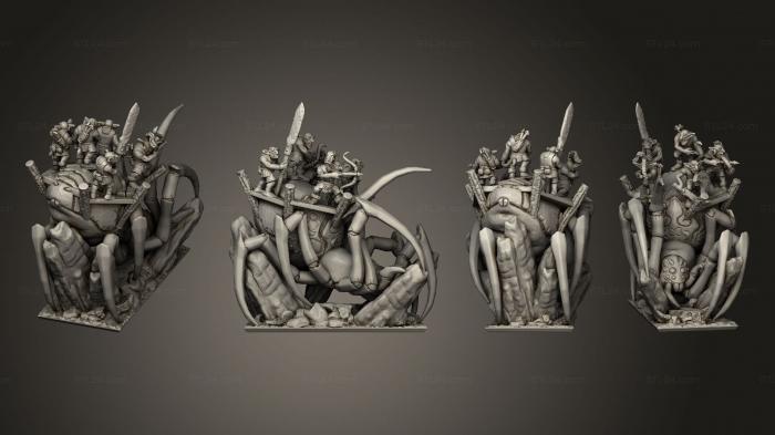 Статуэтки герои, монстры и демоны (Привет Пауку-Апокалипсису 1, STKM_4117) 3D модель для ЧПУ станка