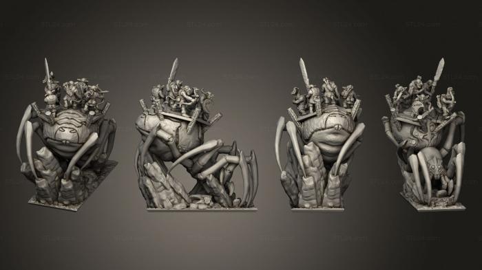 Figurines heroes, monsters and demons (Apocalypse Spider Howdah 2, STKM_4118) 3D models for cnc