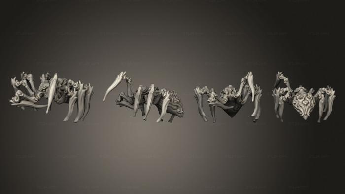Статуэтки герои, монстры и демоны (ПАУКООБРАЗНЫЙ, STKM_4130) 3D модель для ЧПУ станка