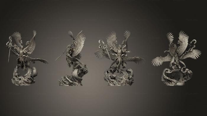 Статуэтки герои, монстры и демоны (Аратиэль Золотой, STKM_4148) 3D модель для ЧПУ станка