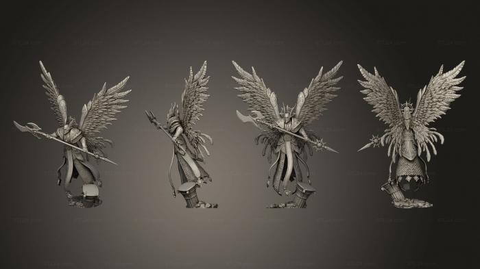 Figurines heroes, monsters and demons (Archangel Halberd Large, STKM_4154) 3D models for cnc