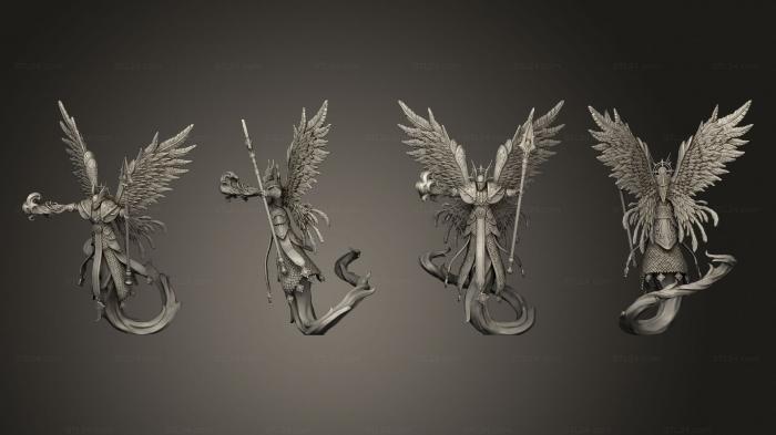 Figurines heroes, monsters and demons (Archangel Magic Large, STKM_4155) 3D models for cnc