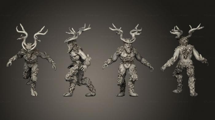 Figurines heroes, monsters and demons (Archfey Deer, STKM_4158) 3D models for cnc