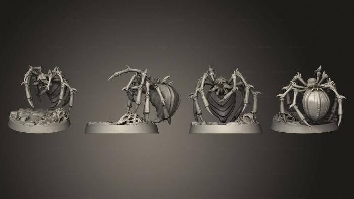 Статуэтки герои, монстры и демоны (Архнофобия б вторая, STKM_4161) 3D модель для ЧПУ станка