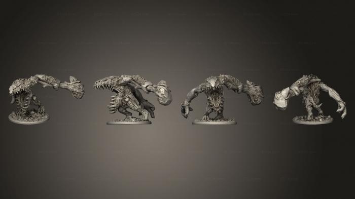 Статуэтки герои, монстры и демоны (Восстание Асгарда 08, STKM_4181) 3D модель для ЧПУ станка