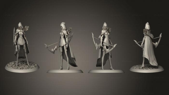 Figurines heroes, monsters and demons (Ashe League of Legends, STKM_4184) 3D models for cnc