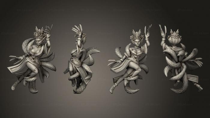 Figurines heroes, monsters and demons (Asian Adventures 25 Daji, STKM_4186) 3D models for cnc