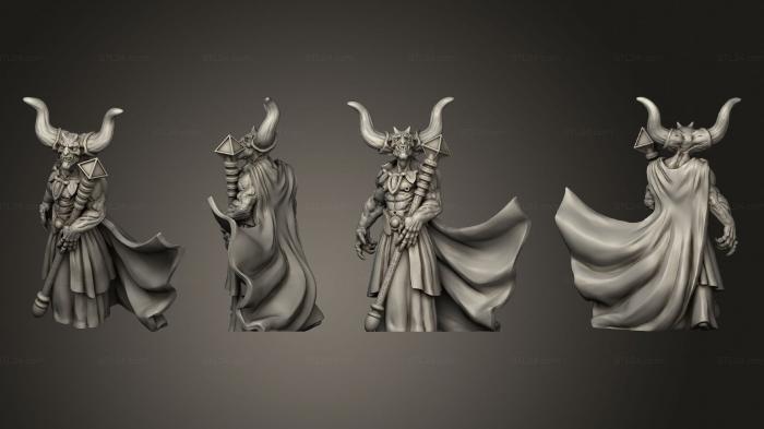Статуэтки герои, монстры и демоны (Асмодей, STKM_4188) 3D модель для ЧПУ станка