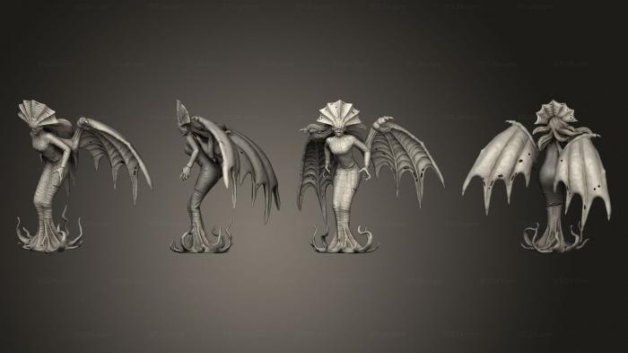 Figurines heroes, monsters and demons (Atlachs Daughter Angry, STKM_4199) 3D models for cnc