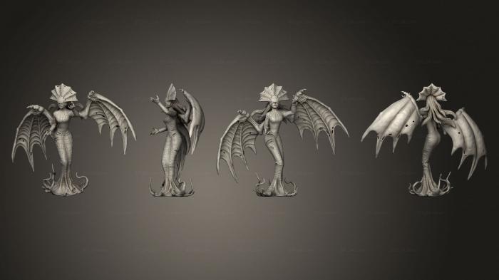 Статуэтки герои, монстры и демоны (Призыв Дочери Атлаха, STKM_4200) 3D модель для ЧПУ станка