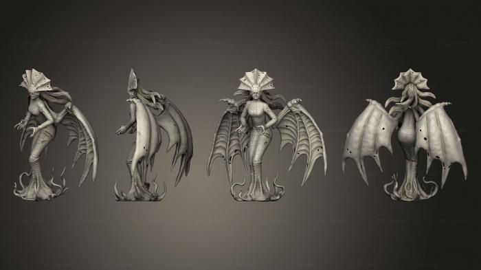 Figurines heroes, monsters and demons (Atlachs Daughter, STKM_4201) 3D models for cnc