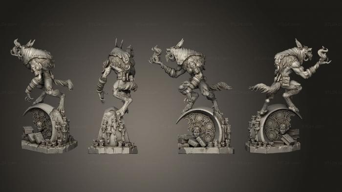 Figurines heroes, monsters and demons (Auric Lintor Professor, STKM_4207) 3D models for cnc