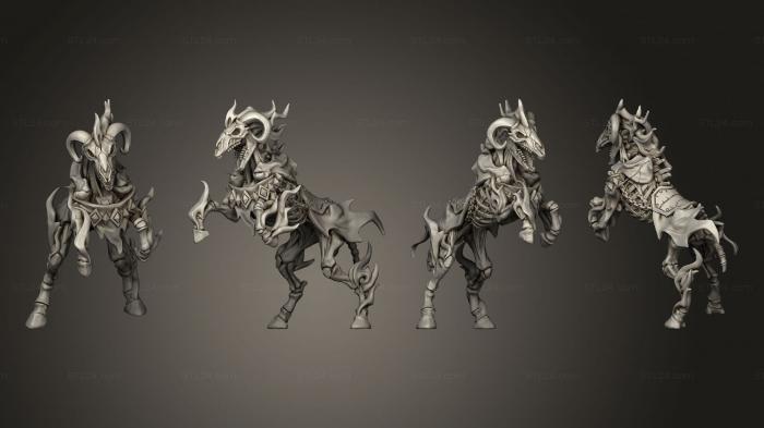 Статуэтки герои, монстры и демоны (Азекиэль - Кошмар 001, STKM_4213) 3D модель для ЧПУ станка